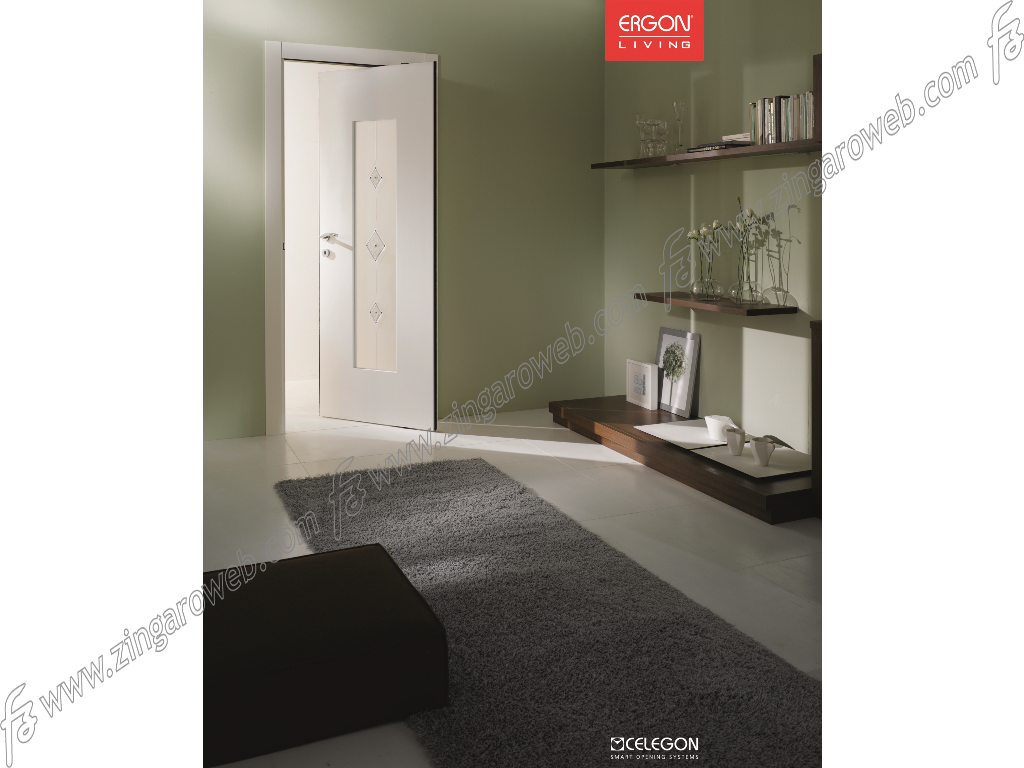Binario T.E. Slim per Porte Traslanti Base Argento LFM cm.80-85-90-95-100 | Celegon - immagine 8